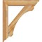 Ekena Millwork Legacy Traditional Rough Sawn Bracket w/ Offset Brace, Western Red Cedar, 6"W x 28"D x 32"H BKT0604X28X32LEC01RWR - alternate 2